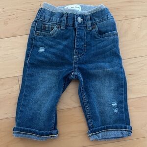 Levi's Dark Blue Distressed Pull-On Jeans for Kids